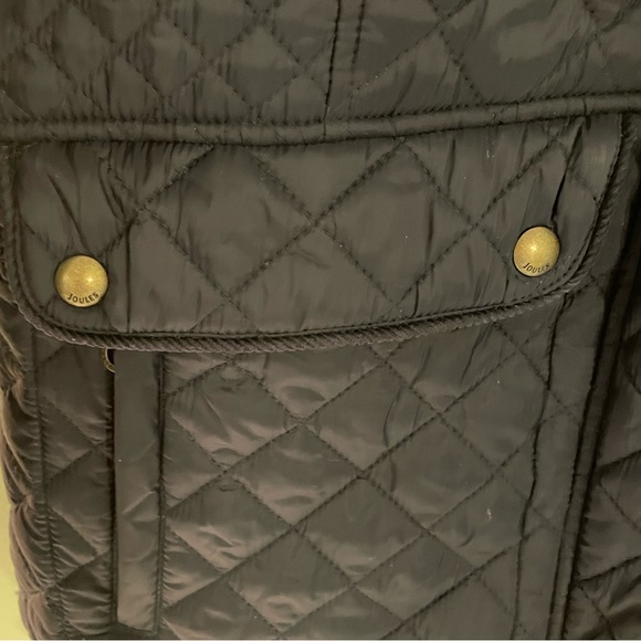 Joules quilted navy blue coat US size 8 - Picture 4 of 12